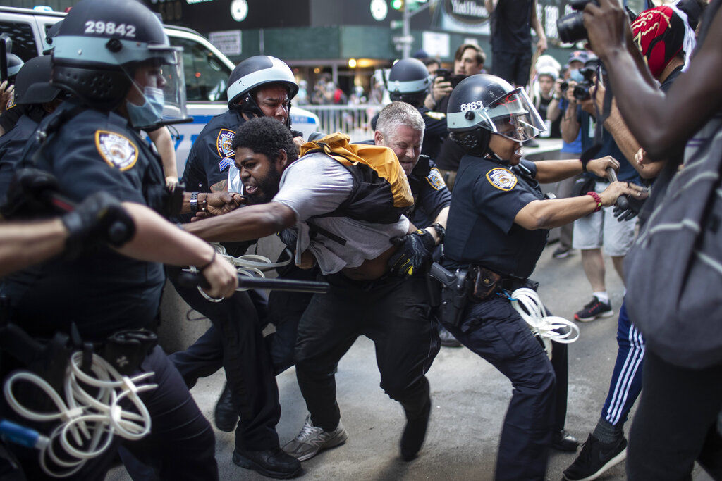 APTOPIX Minneapolis Police Death Protest New York